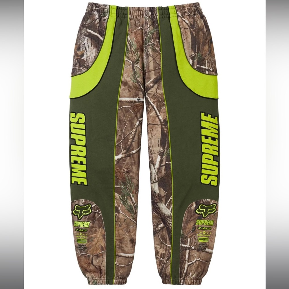 NWT Supreme x Realtree x Fox Racing Sweatpants